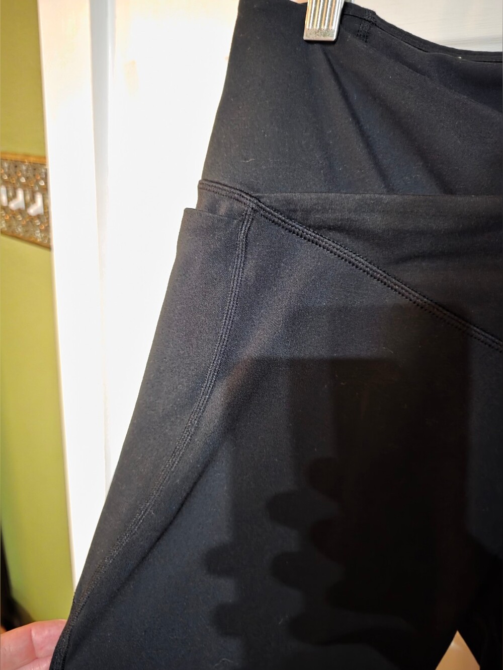 Fabletics Oasis PureLuxe High-Waisted Crossover Flare Black XL - Picture 6 of 7